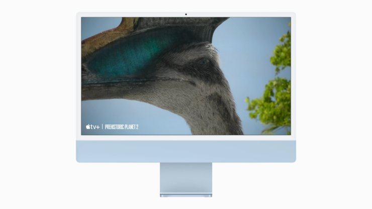 Экран в iMac M3. В iMac 24 используется все тот же качественный дисплей, что и раньше. Экран в iMac M3. В iMac 24 используется все тот же качественный дисплей, что и раньше. Фото.