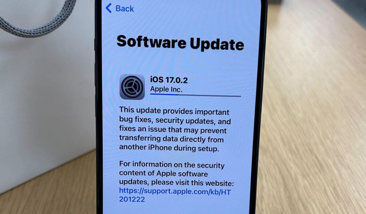 Что нового в iOS 17.0.2. В iOS 17.0.2 исправили проблемы с автономностью некоторых Айфонов. Что нового в iOS 17.0.2. В iOS 17.0.2 исправили проблемы с автономностью некоторых Айфонов. Фото.