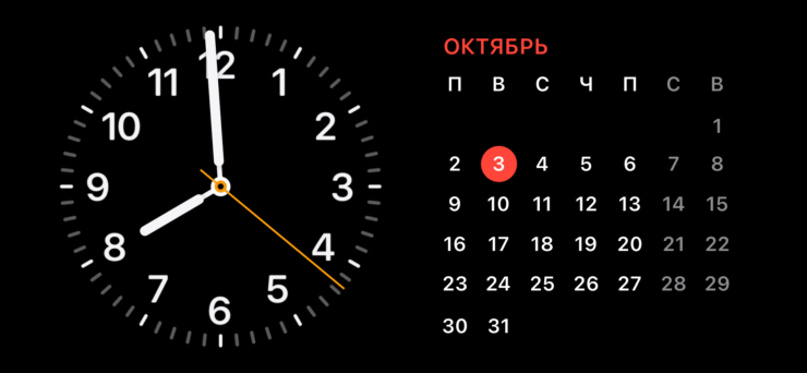 Как включить режим ожидания на Айфоне. На экран можно вывести много полезной информации. Фото.
