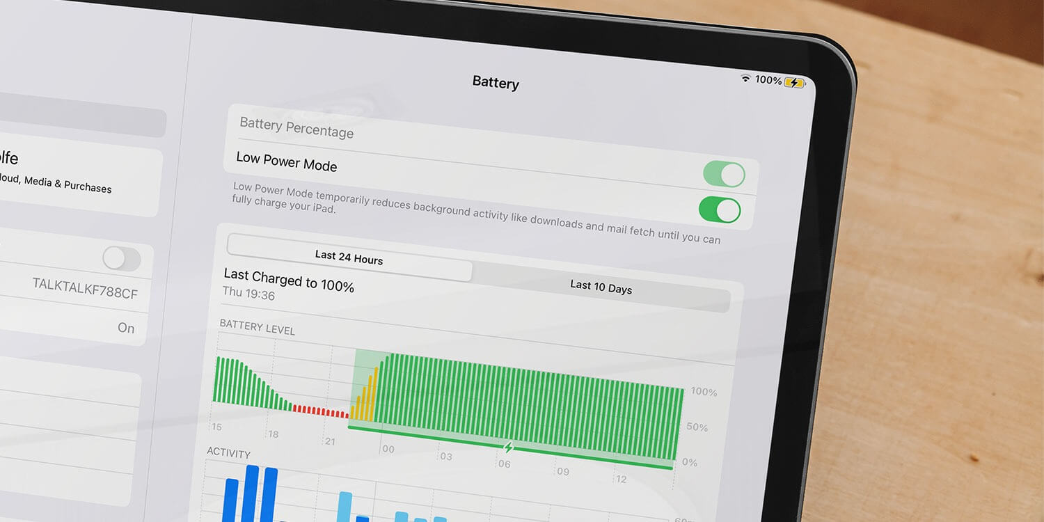Сколько держит заряд Айпад на iPadOS 17. С расходом батареи на iPadOS 17 нет никаких проблем. Источник: tapsmart.com. Фото.