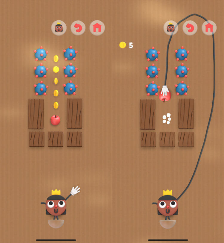 Grab The Apple — игра, где собирают предметы. Игра кажется простой, но это только в первых раундах. Grab The Apple — игра, где собирают предметы. Игра кажется простой, но это только в первых раундах. Фото.