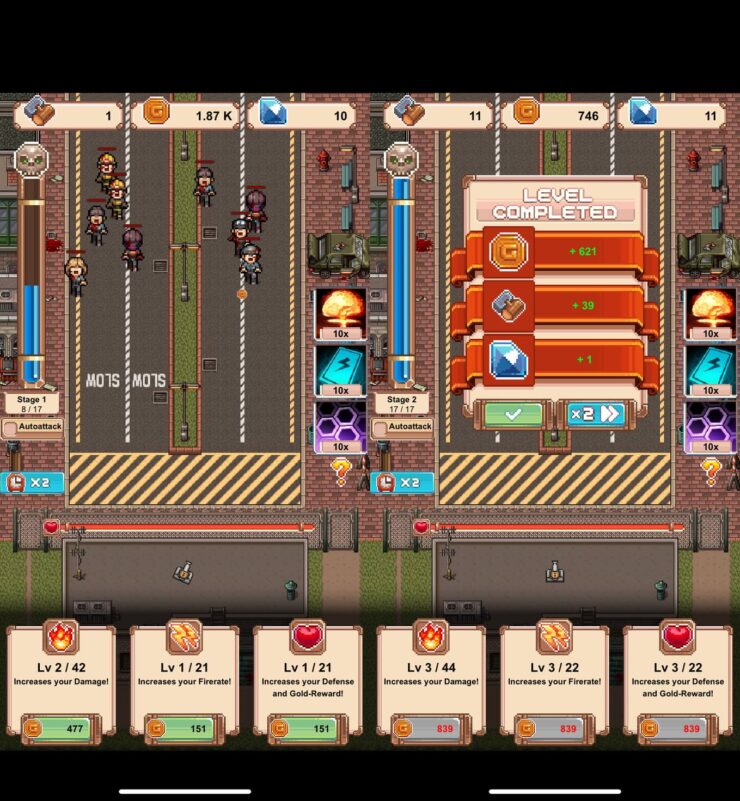 Idle Zombies — скачать игру защита башни. Чтобы попадать в зомби с первого раза придется немного потренироваться. Фото.