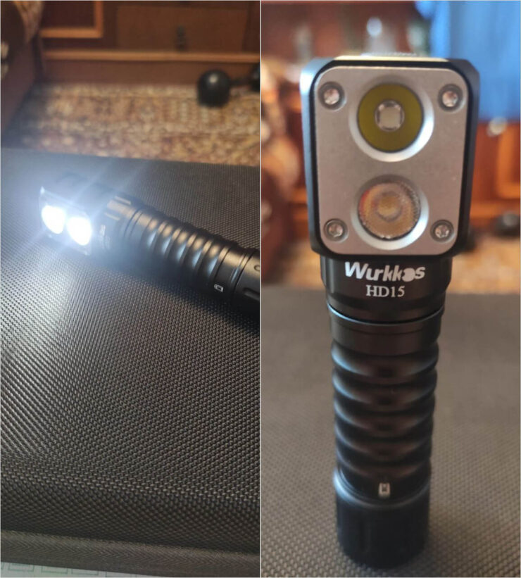 Яркий фонарик для походов. Этот фонарь можно вставить в налобный держатель. Яркий фонарик для походов. Этот фонарь можно вставить в налобный держатель. Фото.