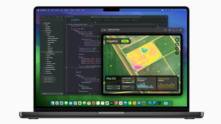 Экран в MacBook Pro 14 и 16. Работать с ярким контентом на таком экране — одно удовольствие. Фото.