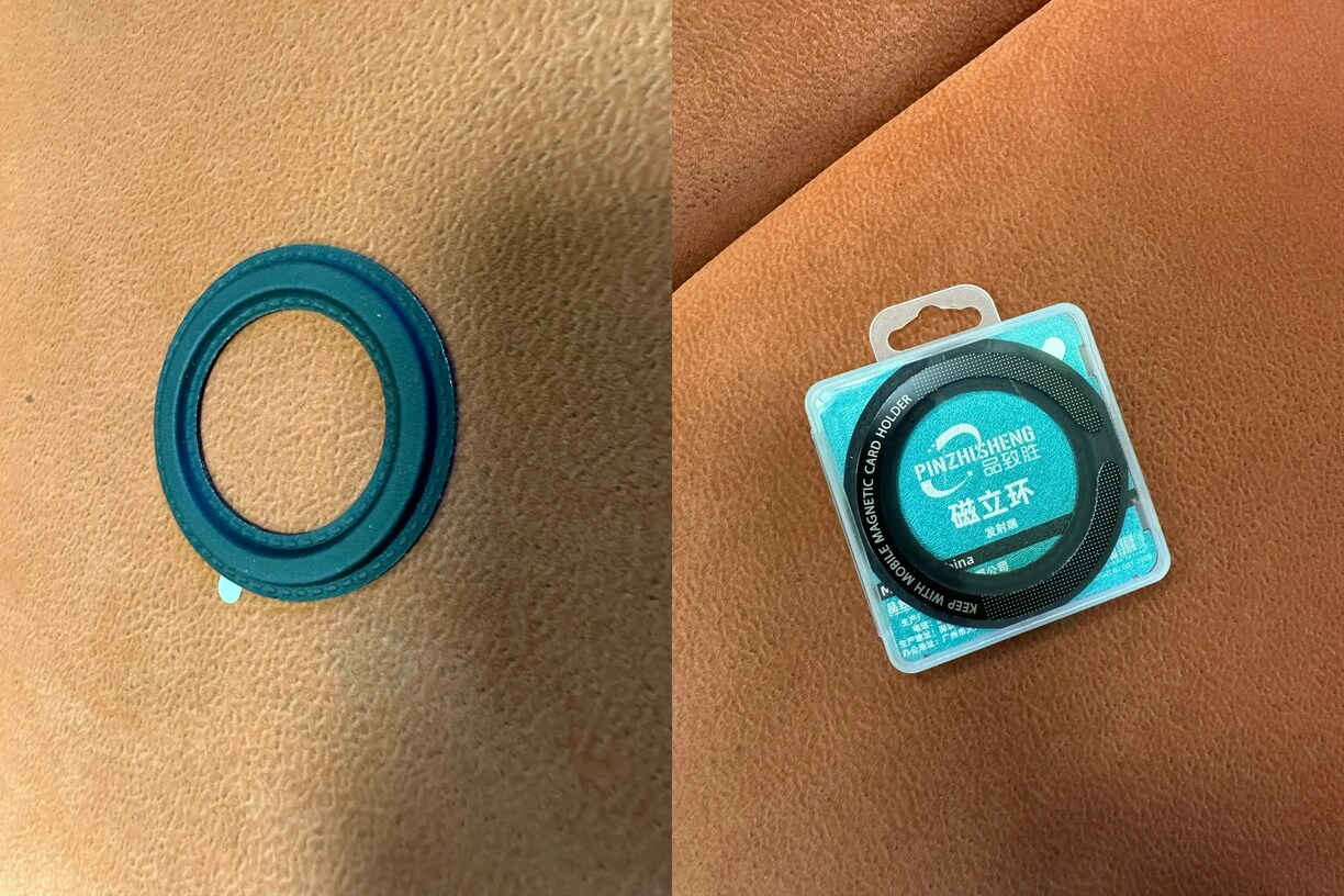 Магнитное кольцо MagSafe. Это магнитное кольцо стилизовано под кожу. Источник: aliexpress.ru. Фото.