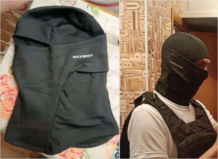 Маска-балаклава для велосипедистов и сноубордистов. Такая маска подойдёт как велосипедистам, так и сноубордистам. Маска-балаклава для велосипедистов и сноубордистов. Такая маска подойдёт как велосипедистам, так и сноубордистам. Фото.