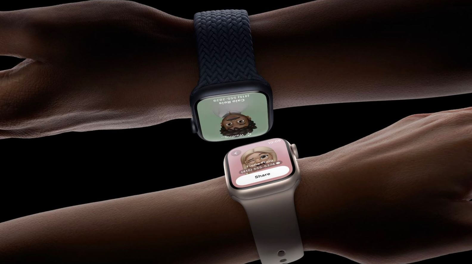 NameDrop для Apple Watch. Передача контактов теперь доступна и на Apple Watch. NameDrop для Apple Watch. Передача контактов теперь доступна и на Apple Watch. Фото.