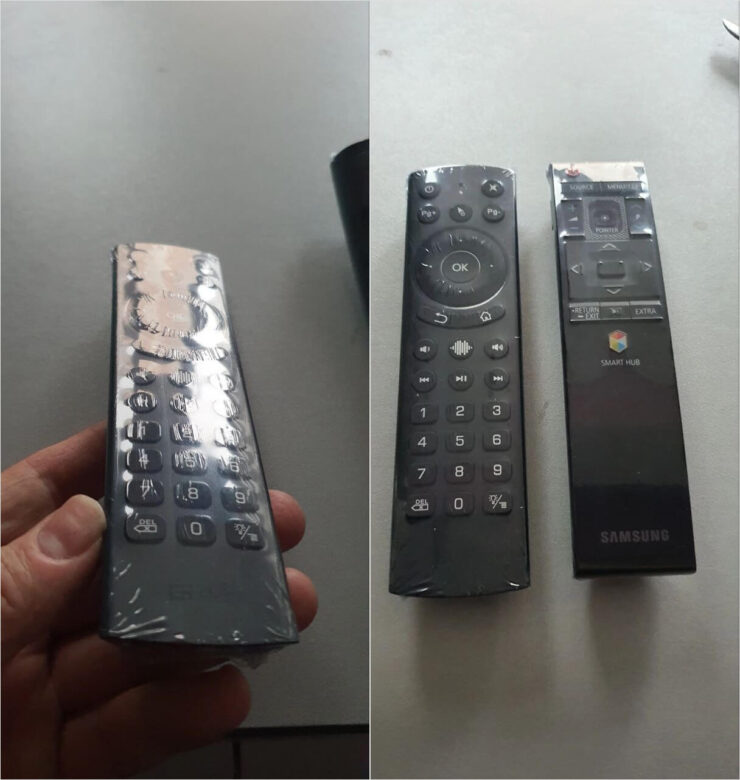 Термоусадочная плёнка для пульта. Удовлетворите своего внутреннего деда. Термоусадочная плёнка для пульта. Удовлетворите своего внутреннего деда. Фото.