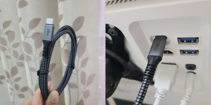 Как скинуть файлы с iPhone 15 Pro Max. Без совместимого провода добиться высокой скорости передачи данных не получится. Фото.