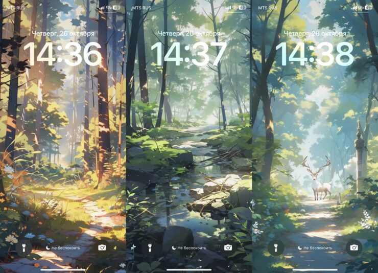 Нейросеть рисует по описанию. Лес в стиле аниме получился у нейросети очень здорово. Фото.