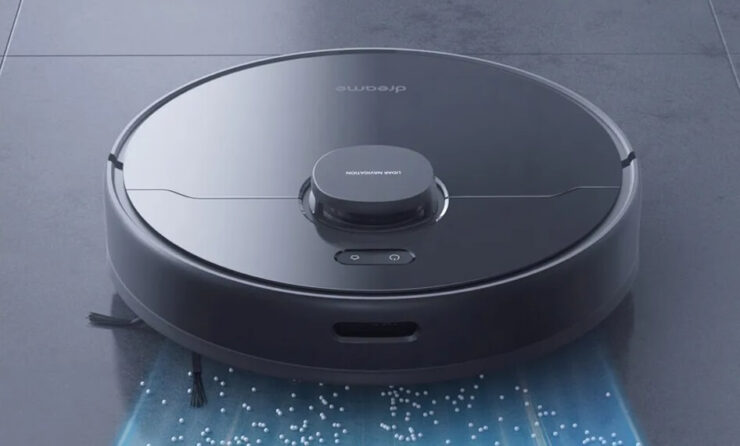 Dreame D9 Max — робот-пылесос с лидаром. Dreame D9 Max сам выбирает тип уборки (сухая или влажная) в зависимости от обнаруженных загрязнений. Dreame D9 Max — робот-пылесос с лидаром. Dreame D9 Max сам выбирает тип уборки (сухая или влажная) в зависимости от обнаруженных загрязнений. Фото.