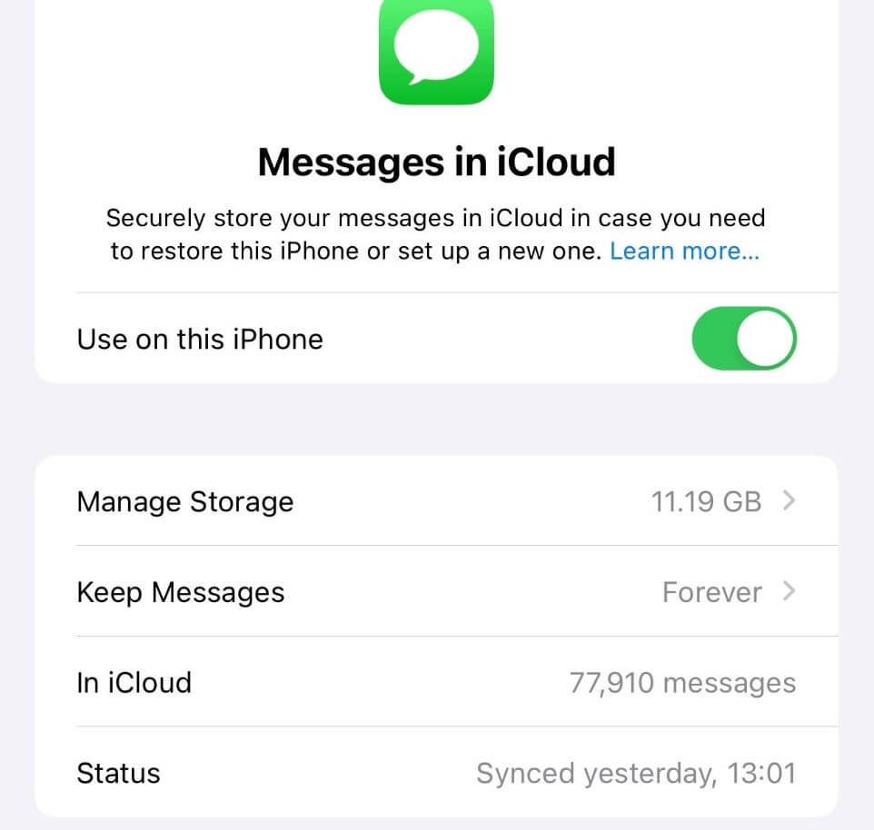 Что нового в iOS 17.2. Сообщения из iMessage теперь отображаются в iCloud отдельной категорией. Что нового в iOS 17.2. Сообщения из iMessage теперь отображаются в iCloud отдельной категорией. Фото.