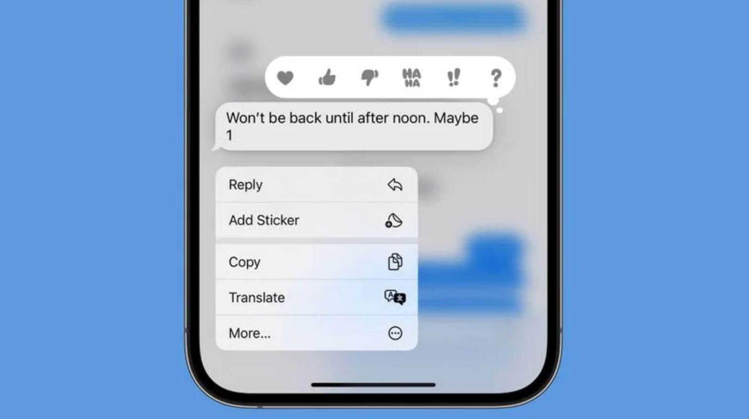 Что нового в iOS 17.2. Реакции на сообщения стикерами — классная функция. Что нового в iOS 17.2. Реакции на сообщения стикерами — классная функция. Фото.