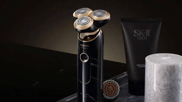 Электрическая бритва для мужчин. В процессе бритья SOOCAS S32 повторяет контуры лица и делает процесс быстрее и эффективнее. Электрическая бритва для мужчин. В процессе бритья SOOCAS S32 повторяет контуры лица и делает процесс быстрее и эффективнее. Фото.