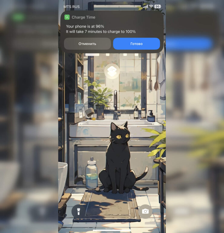 Виджеты на экране блокировки Айфона. Запустить команду можно любой момент прямо с локскрина. Фото.