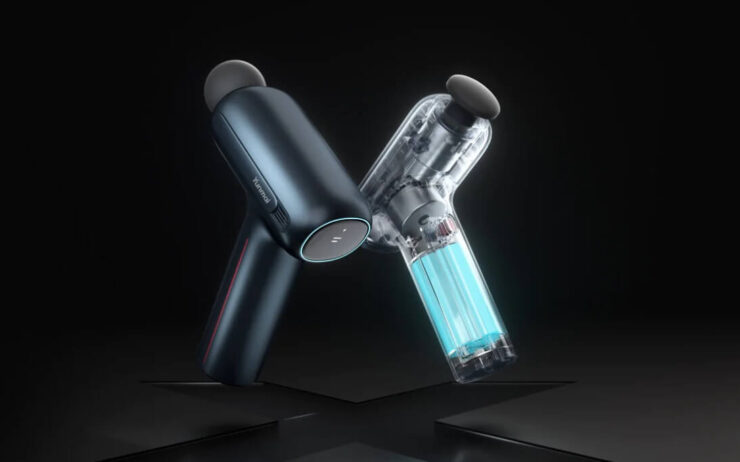 Массажный пистолет Yunmai YMFG-M403. Небольшой массажный пистолет с безграничными возможностями. Массажный пистолет Yunmai YMFG-M403. Небольшой массажный пистолет с безграничными возможностями. Фото.