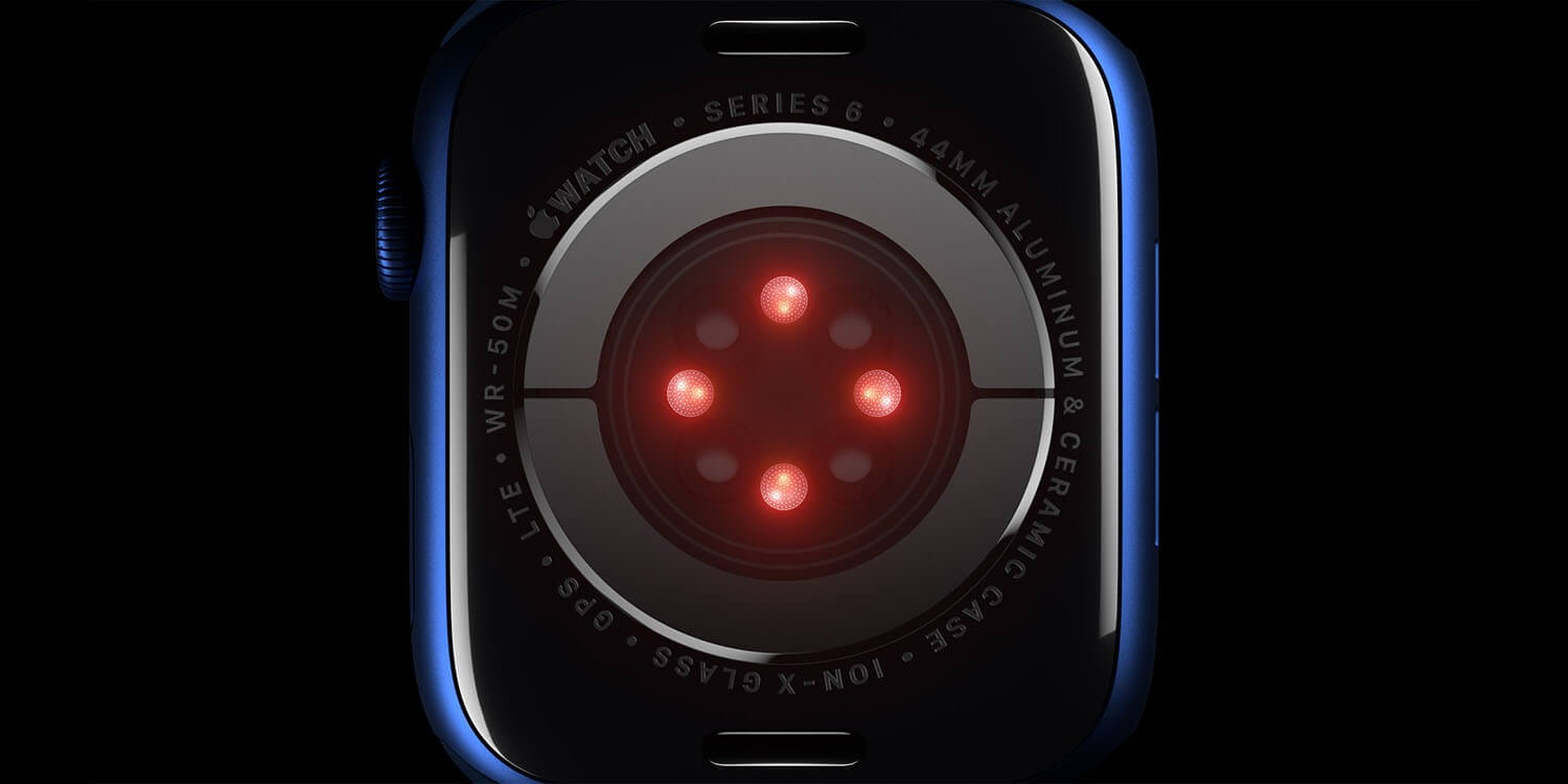 Измерение кислорода в крови часами. Вся проблема кроется в этом датчике. Изображение: 9to5mac.com. Фото.