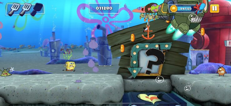 SpongeBob: Patty Pursuit — раннер на телефон. Графика в игре очень качественная. SpongeBob: Patty Pursuit — раннер на телефон. Графика в игре очень качественная. Фото.