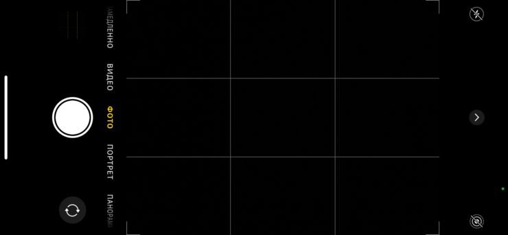 Сетка на камере Айфона. Сетка позволит вам легко пользоваться правилом третей. Фото.