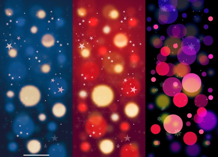 Новогодние обои на телефон. Можете выбрать картинку с понравившимся фоном. Фото.