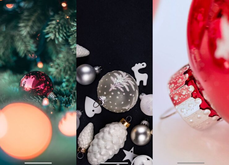 Красивые новогодние обои. А вы уже затарились елочными игрушками?. Фото.