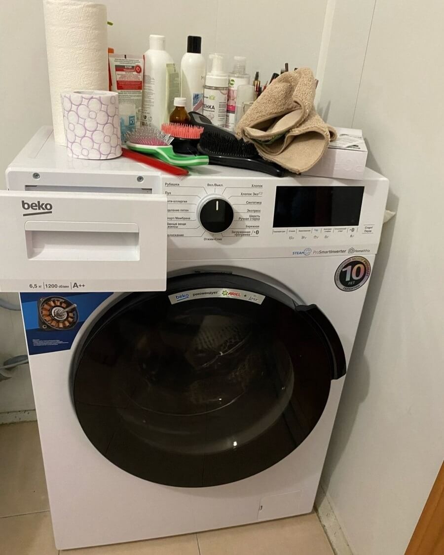 Какая стиральная машина лучше. Стиралка Beko еще и выглядит стильно. Изображение: irecommend.ru. Фото.