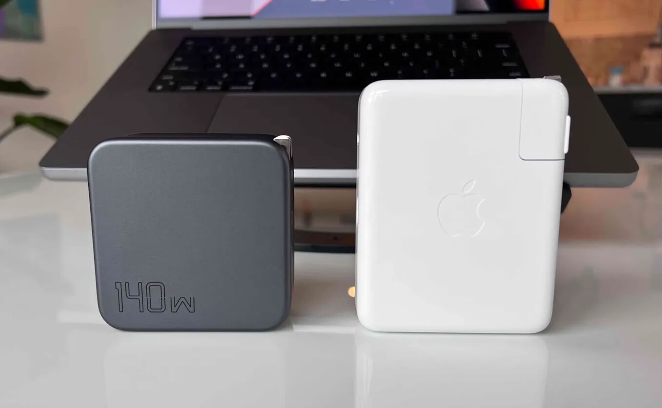 Как работает энергосбережение на MacBook. В комплекте с MacBook Pro с высокой производительностью Apple кладет 140-ваттные ЗУ. Фото.