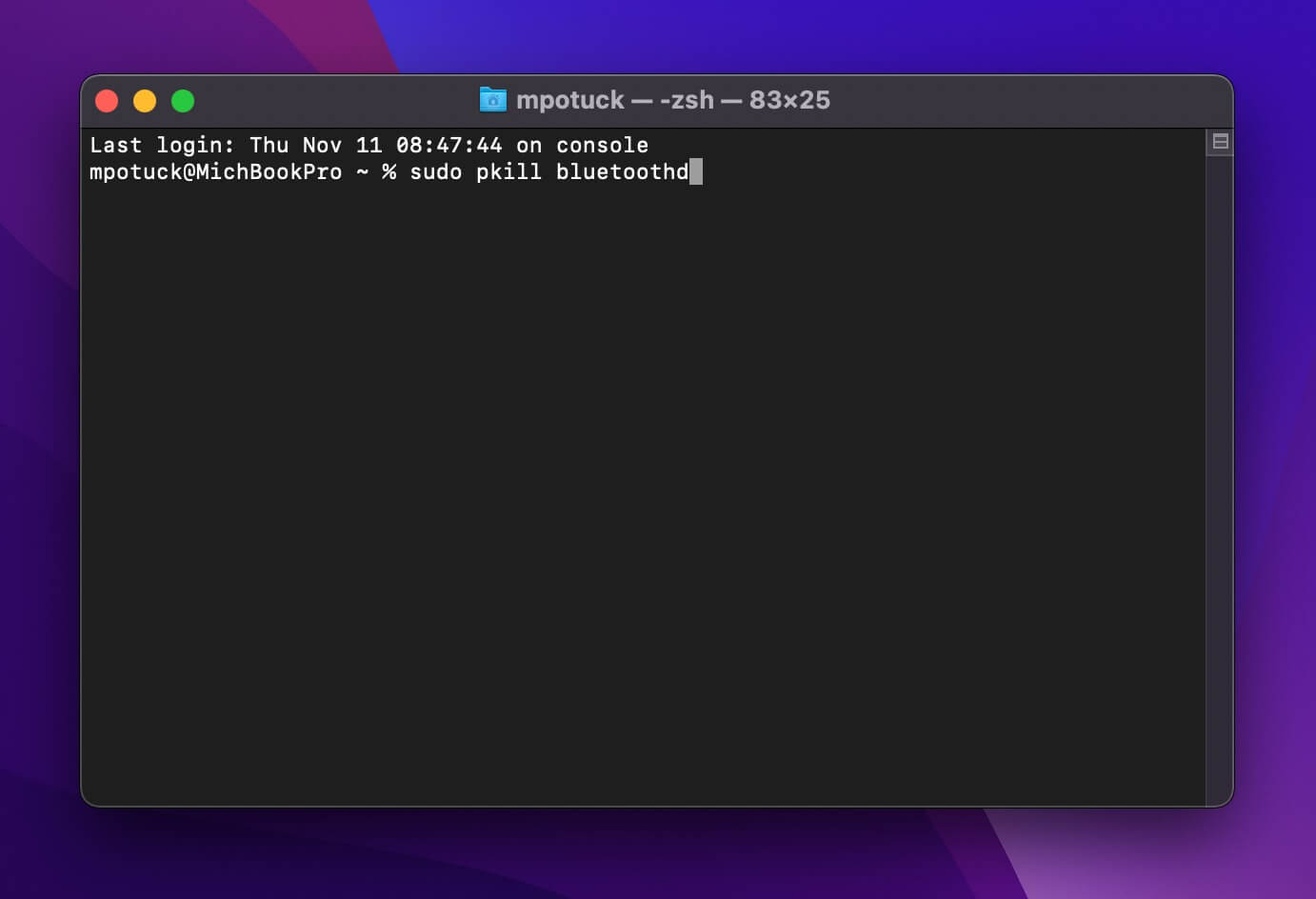Сброс настроек блютуз. На новых версиях macOS сброс Bluetooth осуществляется через Терминал. Изображение: 9to5mac.com. Фото.