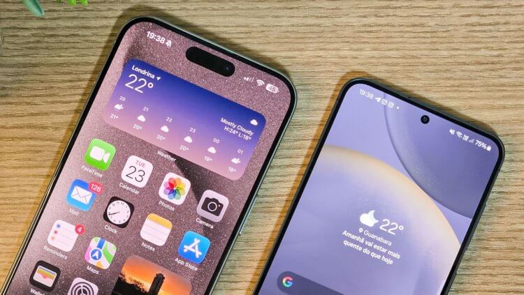 Сходства и отличия Samsung Galaxy S24 и iPhone 15. Какой смартфон лучше купить в 2024. Фото.