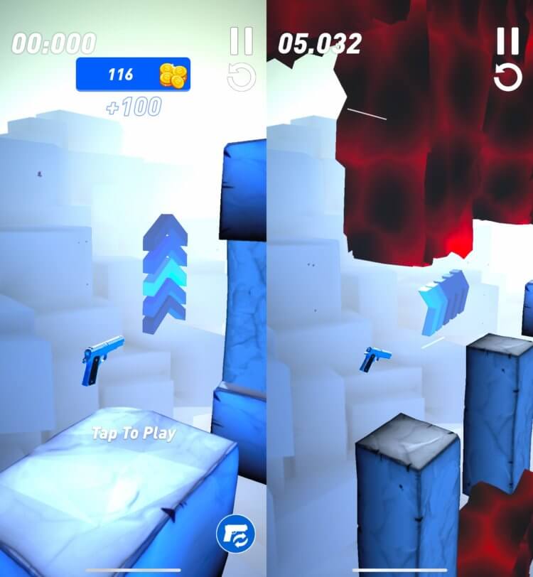 Gun-Gun — игра про оружие. Придется как следует рассчитывать отдачу и траекторию полета. Gun-Gun — игра про оружие. Придется как следует рассчитывать отдачу и траекторию полета. Фото.