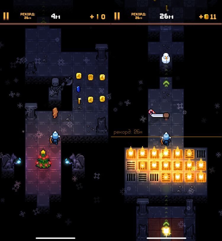 Redungeon — интересная игра на Айфон. Здесь придется как следует поломать голову и проверить скорость реакции. Redungeon — интересная игра на Айфон. Здесь придется как следует поломать голову и проверить скорость реакции. Фото.