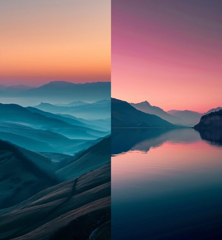 Красивые обои на телефон с природой. Любителям спокойных цветов и оттенков точно зайдут эти обои. Фото.