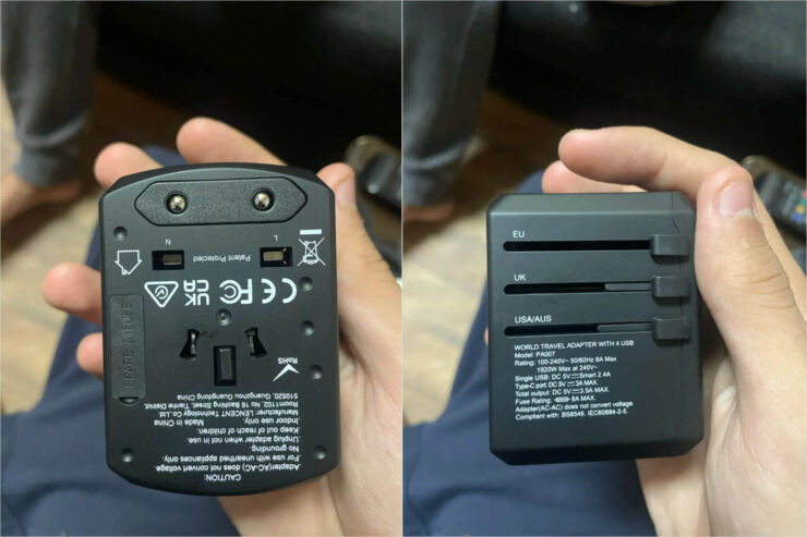 Универсальный адаптер для путешествий с USB. Вы можете выдвинуть любую вилку и вставить ее в розетку страны пребывания. Универсальный адаптер для путешествий с USB. Вы можете выдвинуть любую вилку и вставить ее в розетку страны пребывания. Фото.