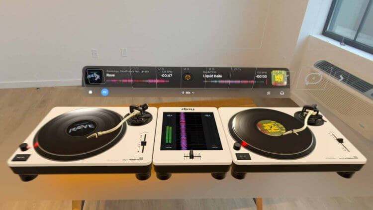 Отзывы об Apple Vision Pro. Можете почувствовать себя настоящим диджеем. Изображение: tomsguide.com. Отзывы об Apple Vision Pro. Можете почувствовать себя настоящим диджеем. Изображение: tomsguide.com. Фото.