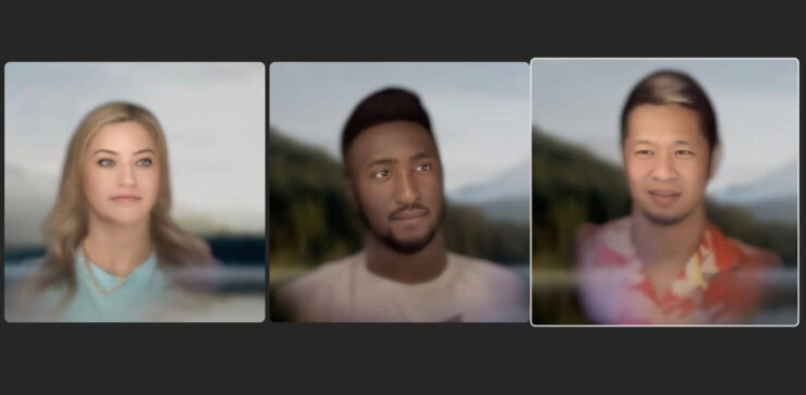 Как работает FaceTime на Apple Vision Pro. Вы посмотрите, какой кринж. Фото: MacRumors. Фото.