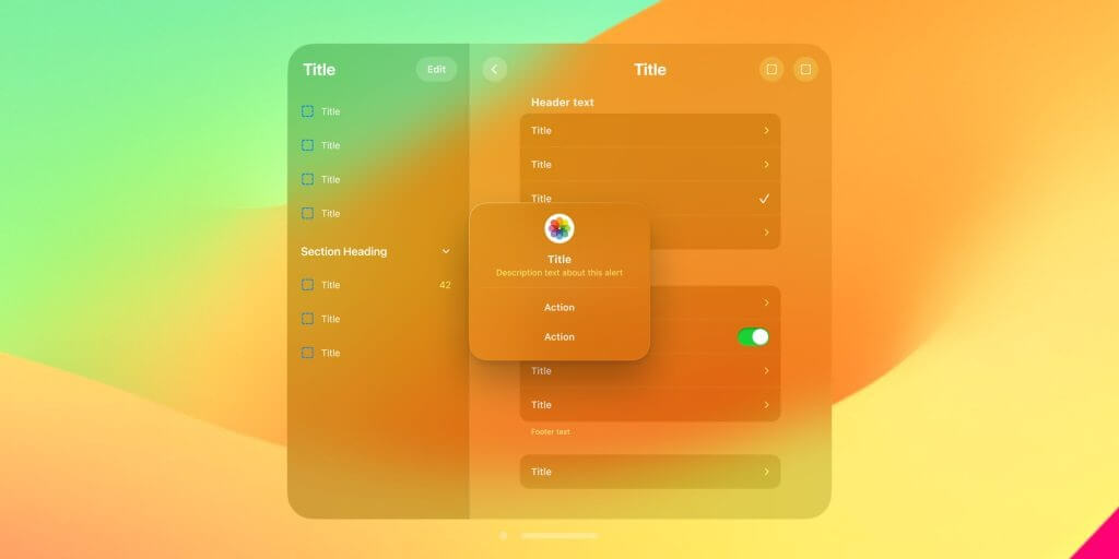 Как будет выглядеть iOS 18. Некоторые приложения получат полупрозрачный фон и объемные элементы управления. Изображение: 9to5mac.com. Фото.