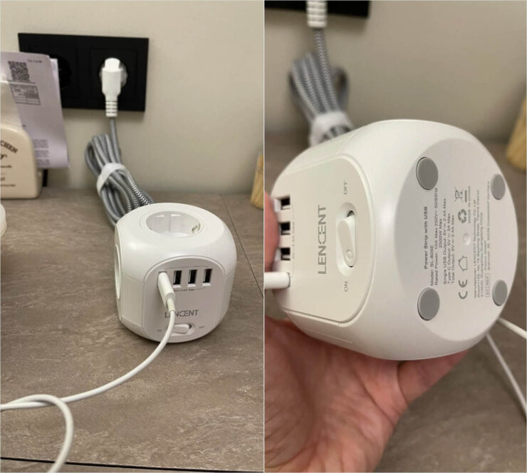 Удлинитель с USB и быстрой зарядкой. Не хватает обычного удлинителя? Берите этот. Удлинитель с USB и быстрой зарядкой. Не хватает обычного удлинителя? Берите этот. Фото.