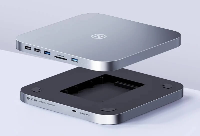 Добавить память в Mac Mini. Эта док-станция позволяет расширить память еще сильнее, чем вариант Satechi. Изображение: aliexpress.ru. Фото.