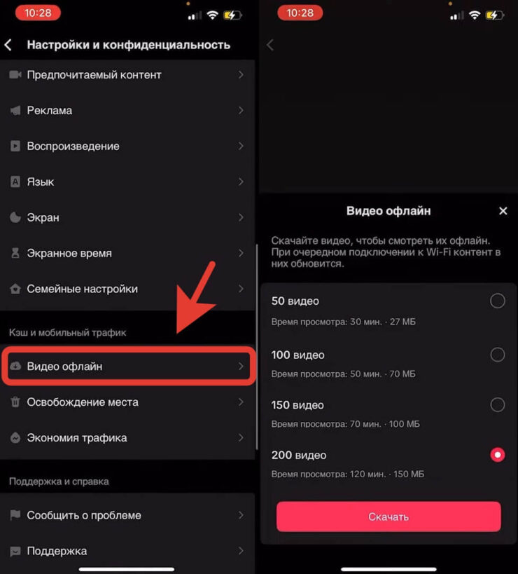 Как смотреть Тик Ток без интернета. Через сайт можно скачать любое видео из ТикТока без водяного знака. Фото.