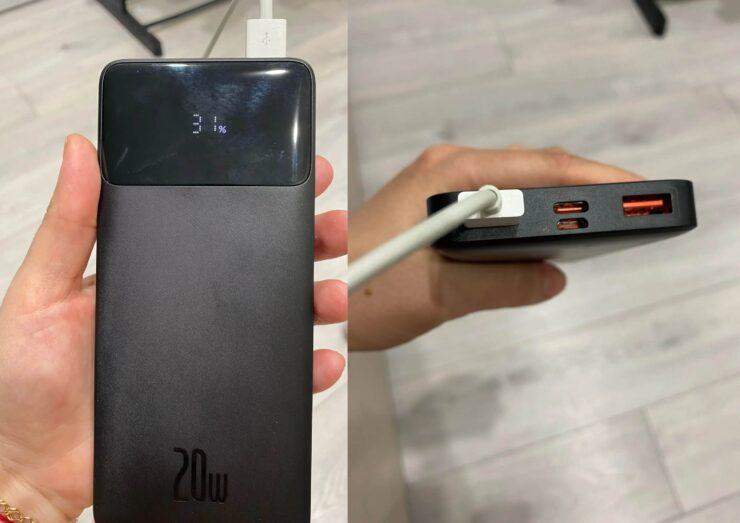 Внешний аккумулятор для телефона. Сможете одновременно заряжать несколько гаджетов. Внешний аккумулятор для телефона. Сможете одновременно заряжать несколько гаджетов. Фото.