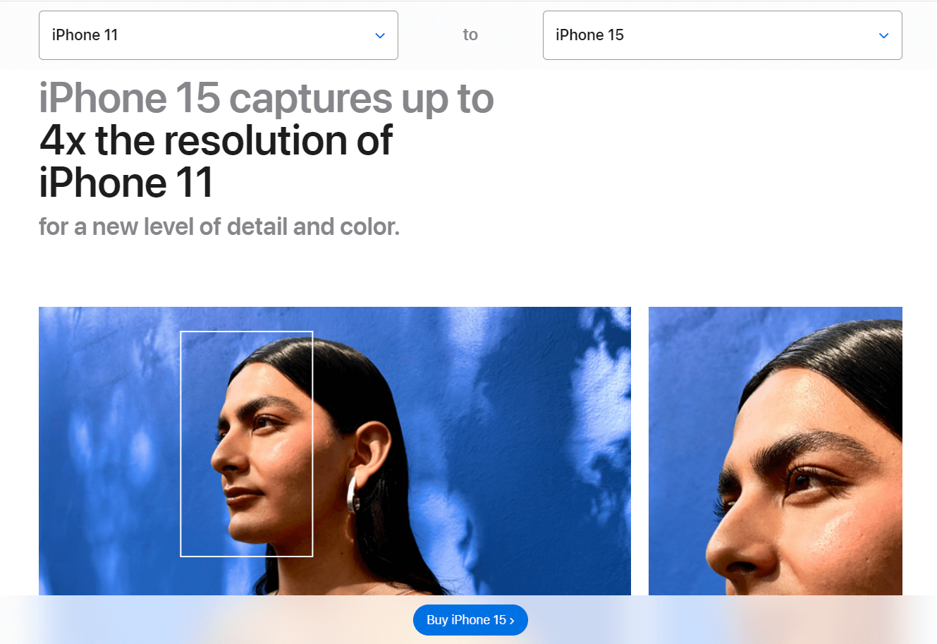 Сравнение разных Айфонов. Возросшее разрешение камеры позволит разглядеть все детали на фотографии. Фото.