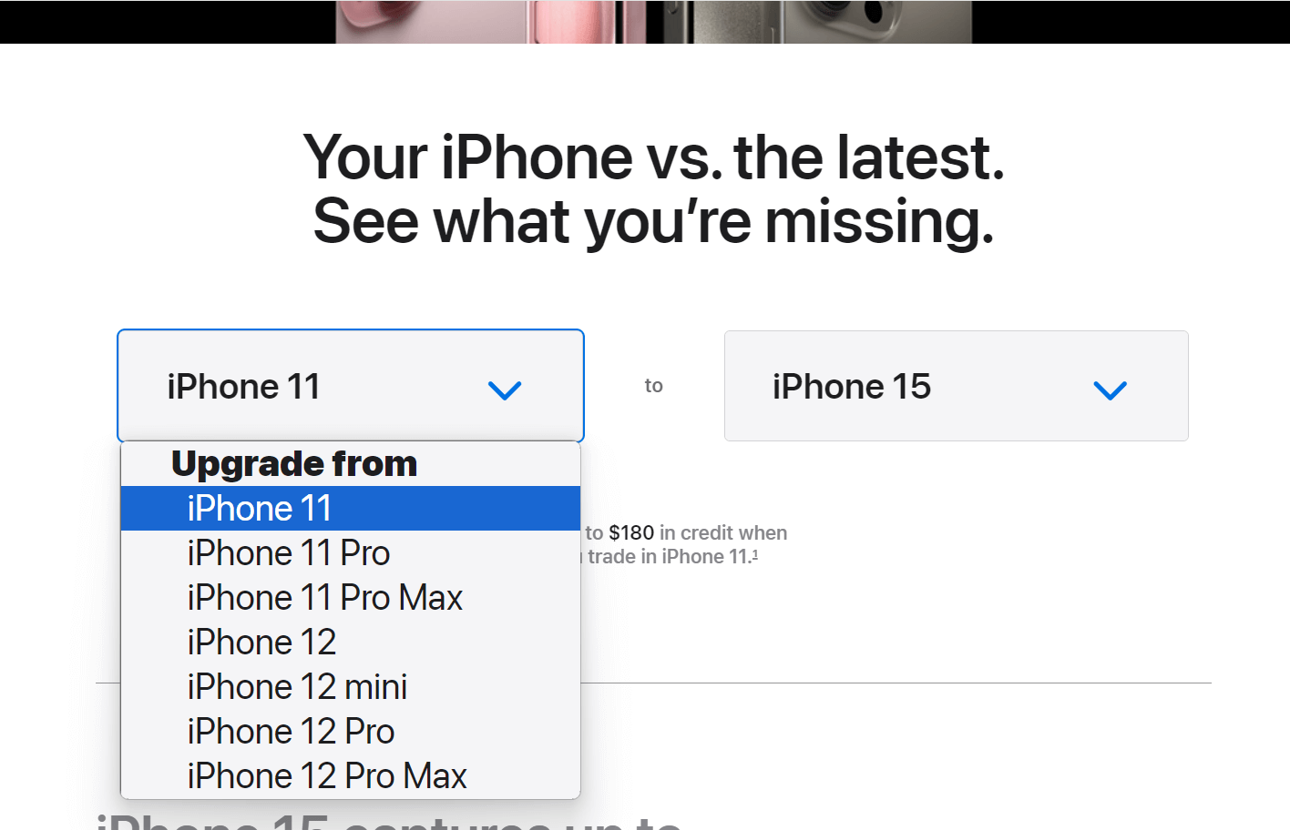 Стоит ли менять Айфон. На выбор предлагается всего семь старых Айфонов. Фото.