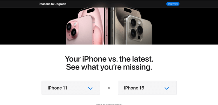 Apple рассказывает, почему стоить поменять старый Айфон на новый и помогает с выбором модели