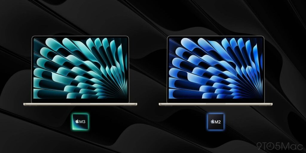 5 отличий MacBook Air M3 от MacBook Air M2. Фото.