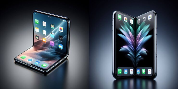 Нейросеть рисует по словам. Какой сгибаемый Айфон берем? Нейросеть рисует по словам. Какой сгибаемый Айфон берем? Фото.