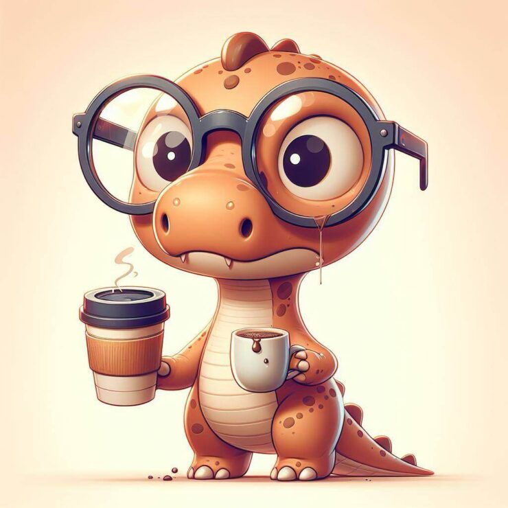 Нейросеть рисует по словам. Многие из нас по утрам этот динозаврик. Нейросеть рисует по словам. Многие из нас по утрам этот динозаврик. Фото.