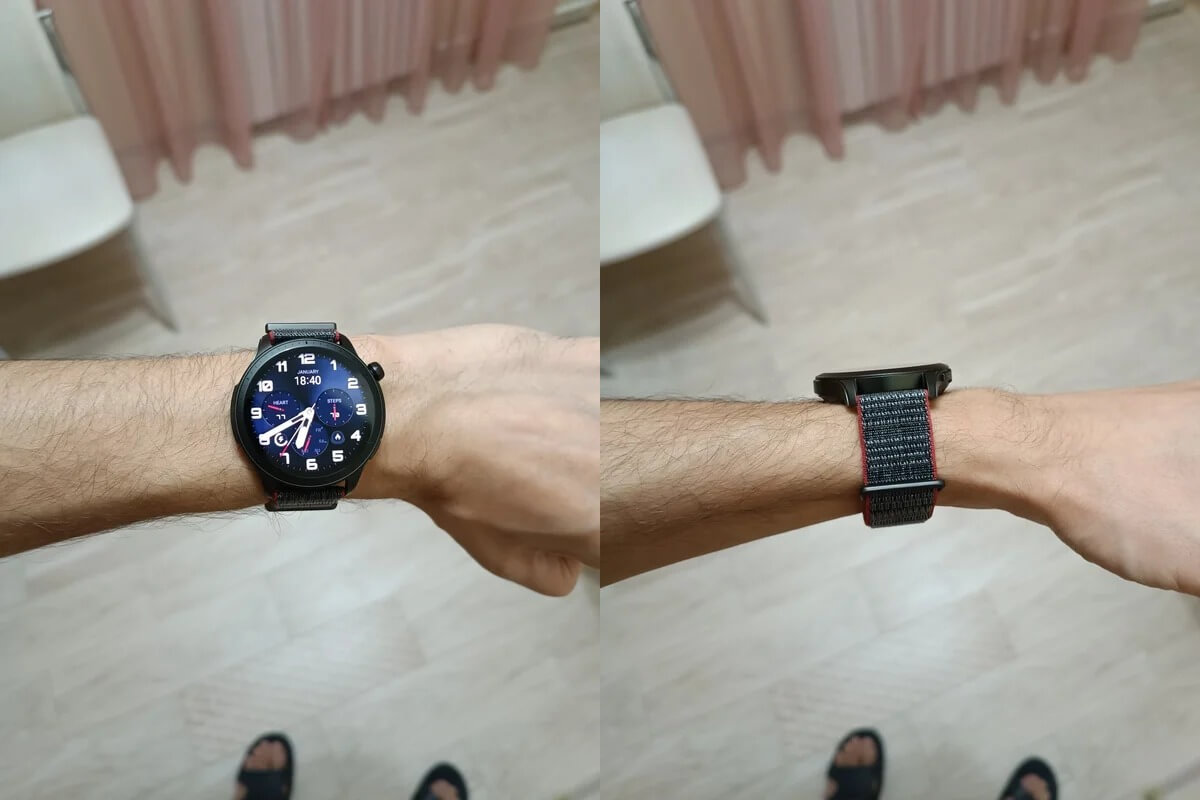 Круглые умные часы. Выглядят Amazfit GTR 4 куда интереснее Apple Watch. Фото.