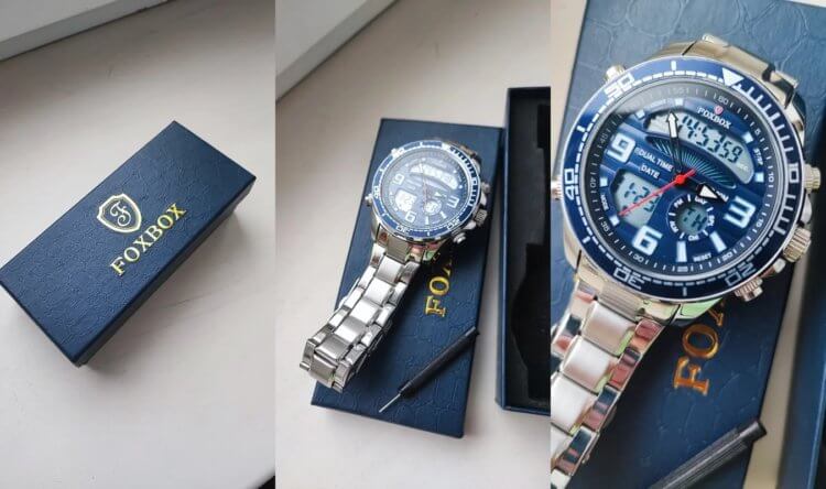 Наручные мужские часы. Часы выглядят очень стильно. Фото.