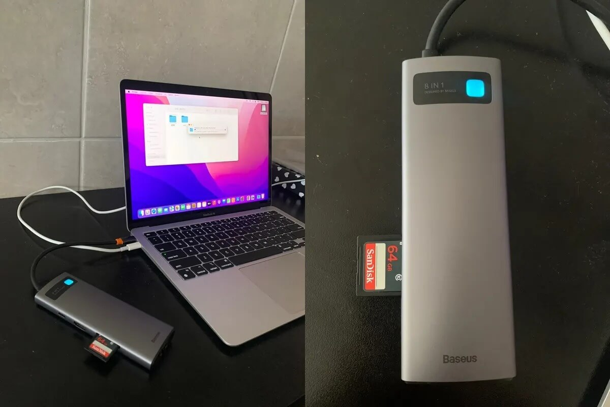 Хаб с USB Type-C. Подключите к компьютеру или ноутбуку всю нужную периферию. Фото.
