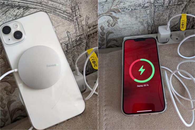 Недорогая MagSafe-зарядка для iPhone. Baseus делает реально качественные аксессуары. Недорогая MagSafe-зарядка для iPhone. Baseus делает реально качественные аксессуары. Фото.